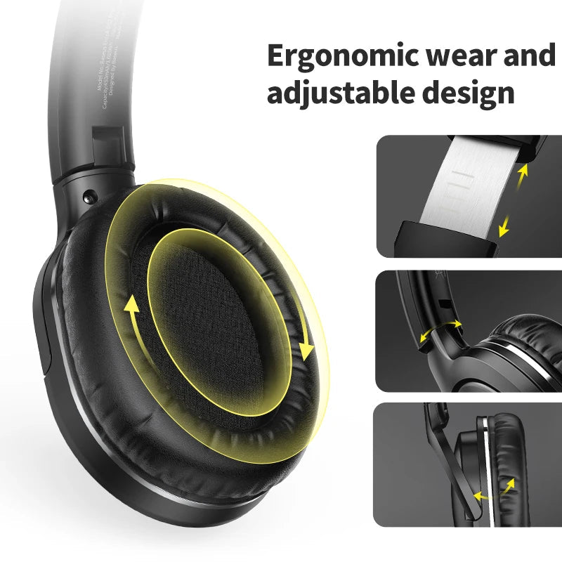 Baseus D02 Pro Wireless Headphones Bluetooth Earphone 5.3 Foldable Headset Sport Over the Ear Headphone Gaming Bluetooth Earbuds RELUX.STORE