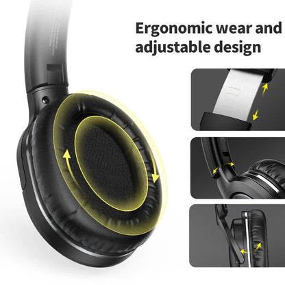 Baseus D02 Pro Wireless Headphones Bluetooth Earphone 5.3 Foldable Headset Sport Over the Ear Headphone Gaming Bluetooth Earbuds RELUX.STORE