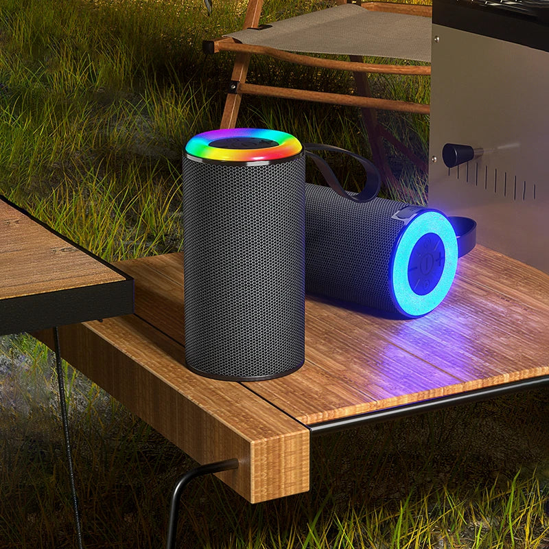 High Quality Portable Wireless RGB LED Subwoofer Speakers Outdoor Use Mini Bluetooth Speaker