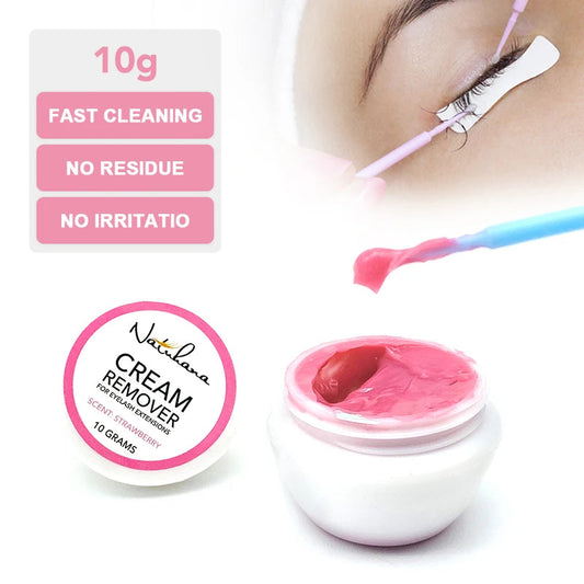 NATUHANA Eyelash Glue Remover Quick Unloading Adhesive Professional Cream Remover for Eyeslashes de pestaña Makeup Tools RELUX.STORE