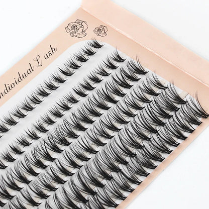 6 Rows 120 Bundles Eyelash Extension Natural Russian Volume Faux Cils Eyelashes Individual 10/20/30D Cluster False Lashes Makeup RELUX.STORE