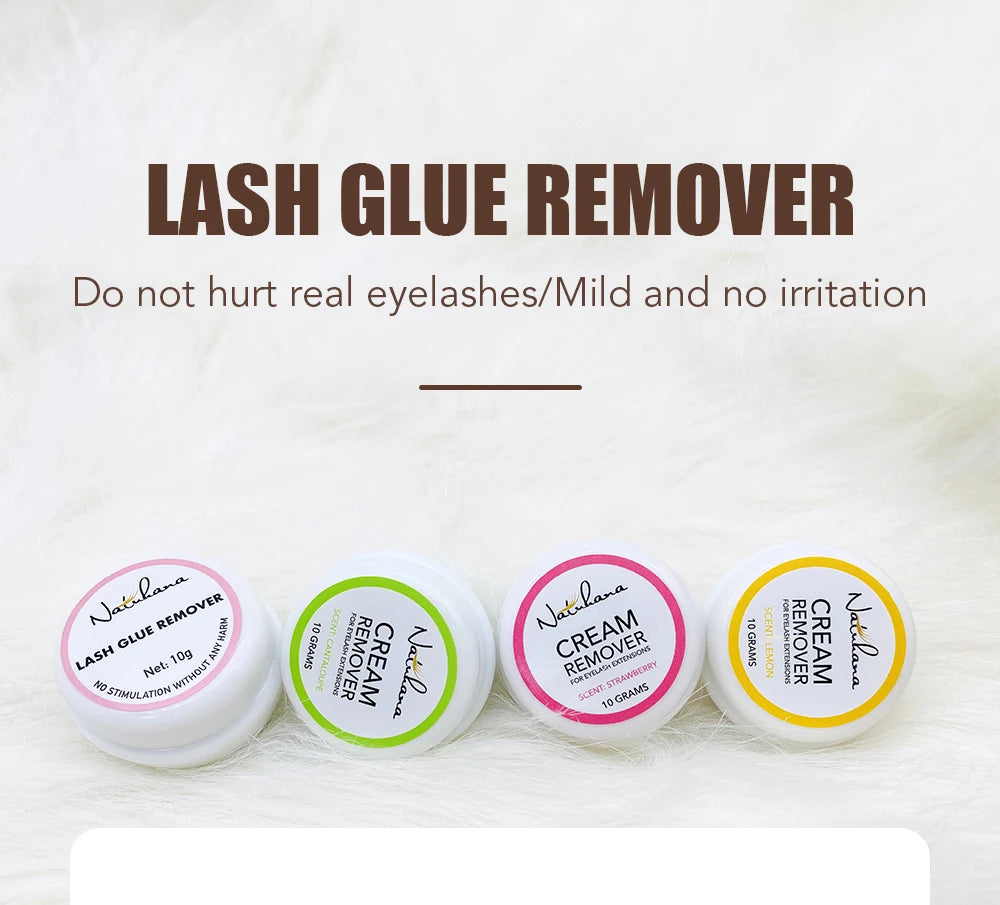 NATUHANA Eyelash Glue Remover Quick Unloading Adhesive Professional Cream Remover for Eyeslashes de pestaña Makeup Tools RELUX.STORE