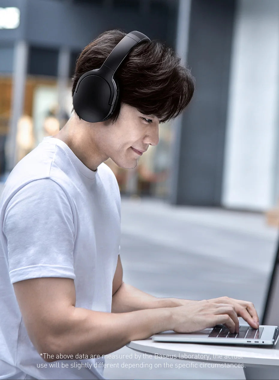 Baseus D02 Pro Wireless Headphones Bluetooth Earphone 5.3 Foldable Headset Sport Over the Ear Headphone Gaming Bluetooth Earbuds RELUX.STORE