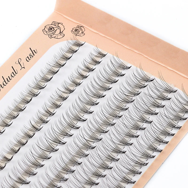 6 Rows 120 Bundles Eyelash Extension Natural Russian Volume Faux Cils Eyelashes Individual 10/20/30D Cluster False Lashes Makeup RELUX.STORE