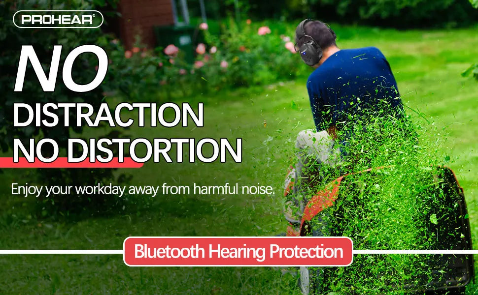 ZOHAN Electronic Headphone 5.0 Bluetooth Earmuffs Hearing Protection Headphones for Music Safety Noise Reduction Charging RELUX.STORE