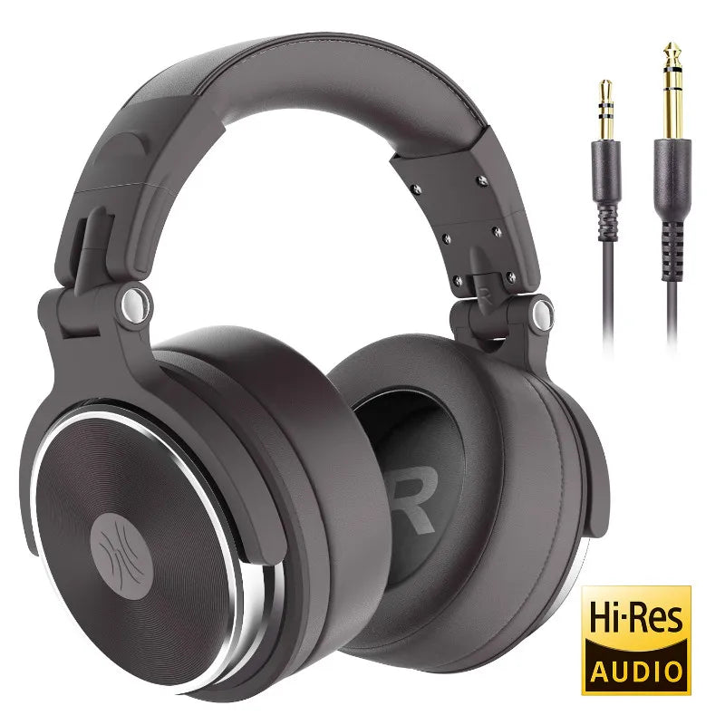 Oneodio Wired Headphones Professional Studio DJ Headphone With Microphone Over Ear Hi-Res Headset Monitoring For Music Phone RELUX.STORE