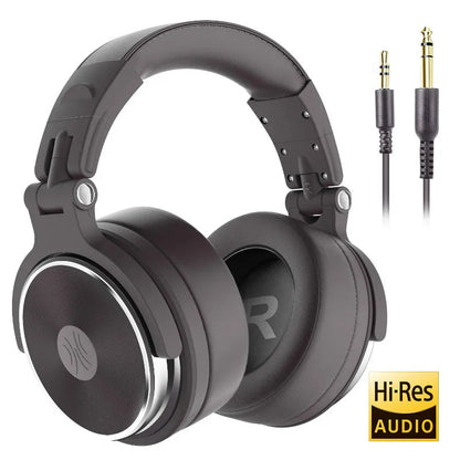 Oneodio Wired Headphones Professional Studio DJ Headphone With Microphone Over Ear Hi-Res Headset Monitoring For Music Phone RELUX.STORE