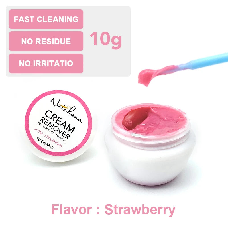 NATUHANA Eyelash Glue Remover Quick Unloading Adhesive Professional Cream Remover for Eyeslashes de pestaña Makeup Tools RELUX.STORE