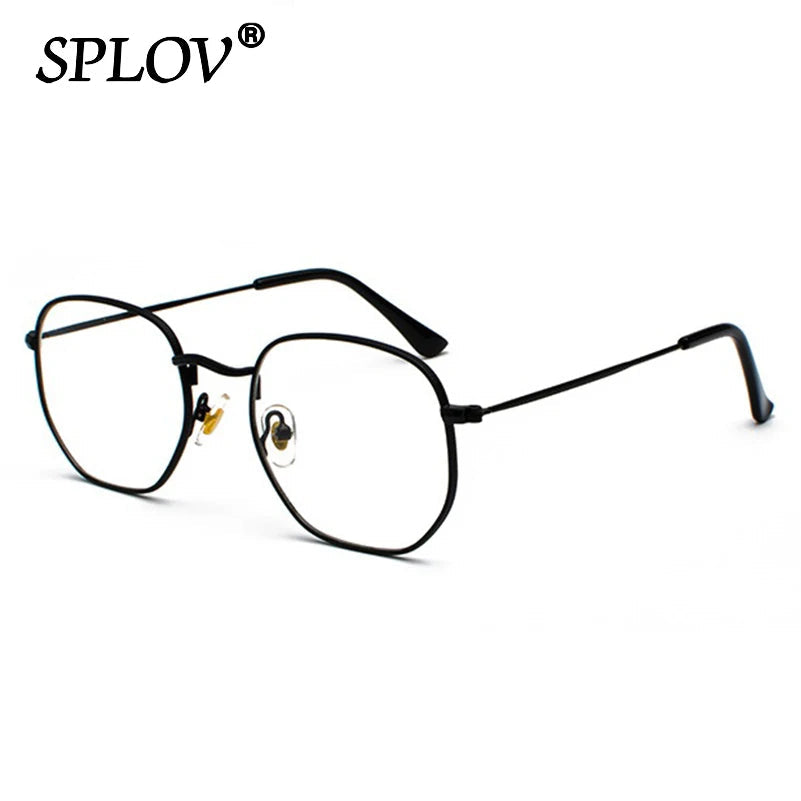 Hexagon Men Women Sunglasses Square Polygon Sun Glasses Brand Designer Retro Shades Metal Frame Eyewear TOP UV400 de sol hombre RELUX.STORE