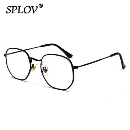 Hexagon Men Women Sunglasses Square Polygon Sun Glasses Brand Designer Retro Shades Metal Frame Eyewear TOP UV400 de sol hombre RELUX.STORE