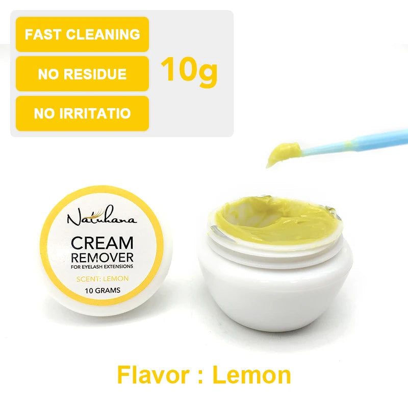 NATUHANA Eyelash Glue Remover Quick Unloading Adhesive Professional Cream Remover for Eyeslashes de pestaña Makeup Tools RELUX.STORE