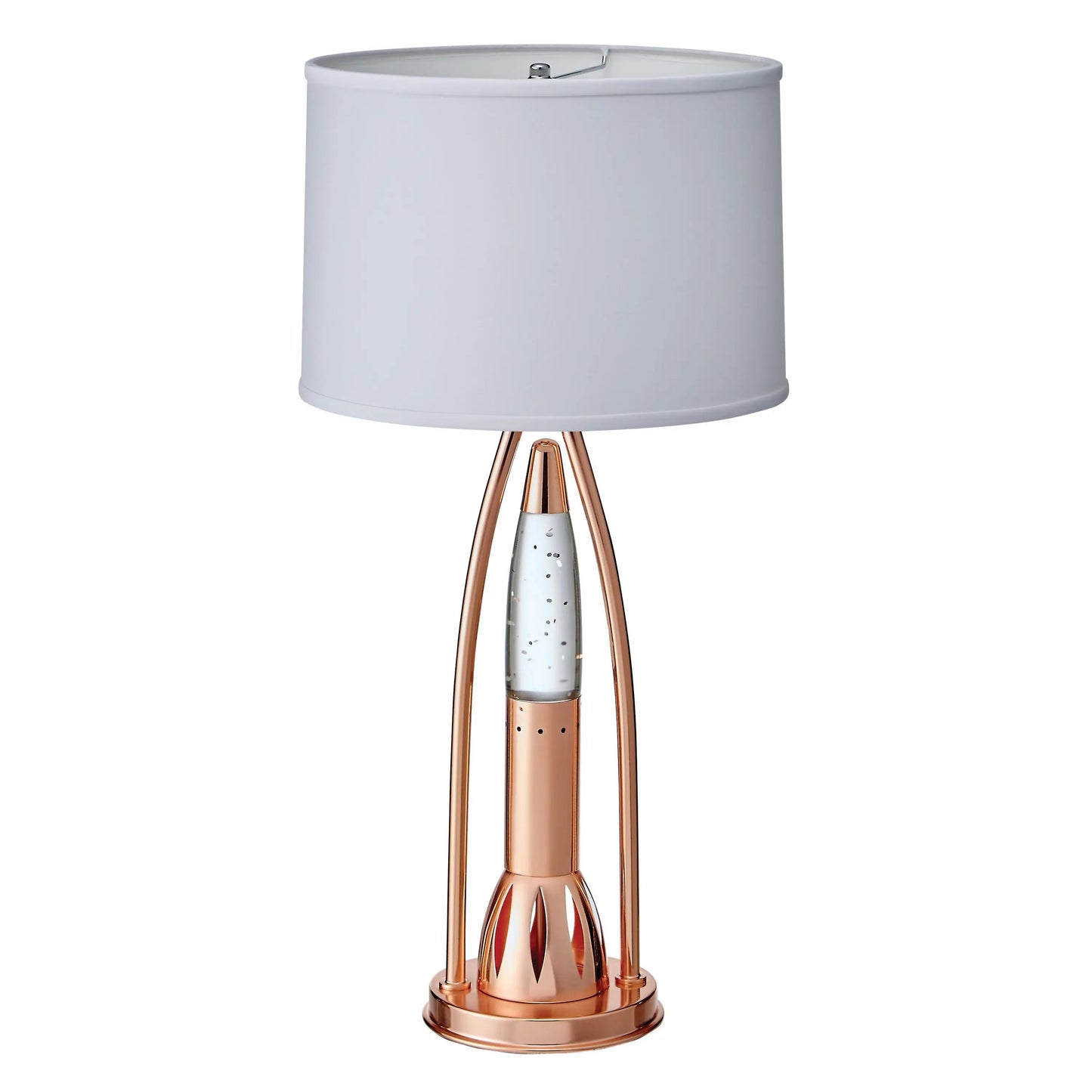 DB Modern Design Home Decor 1pc Water Dancing Table Lamp Beautiful Luxurious Sparkling Night Lamp with Dome Shade Copper Finish RELUX.STORE