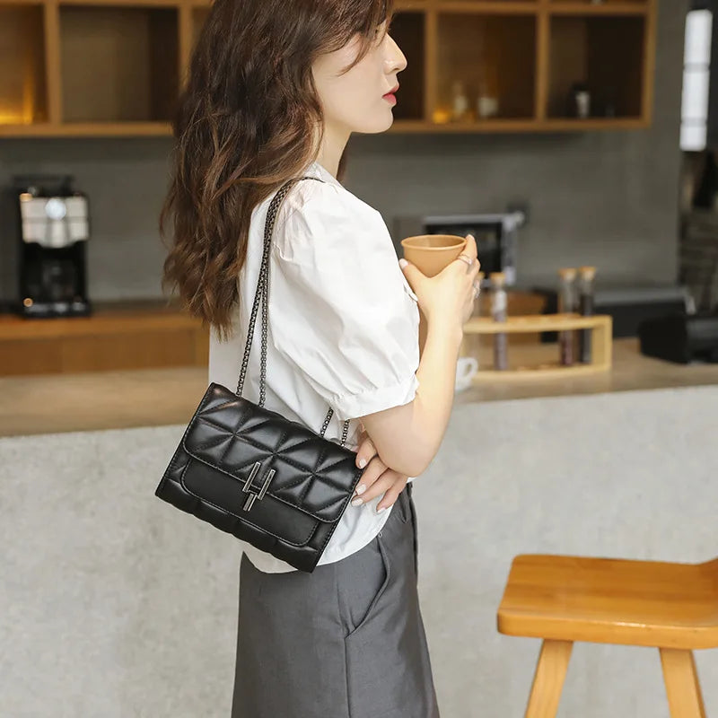 Luxury Designer Shoulder Bag Handbag Women Leather Chain Crossbody Bags For Women's Handbags Messenger Female Clutch Bags RELUX.STORE