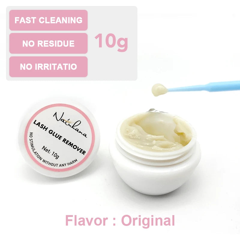 NATUHANA Eyelash Glue Remover Quick Unloading Adhesive Professional Cream Remover for Eyeslashes de pestaña Makeup Tools RELUX.STORE