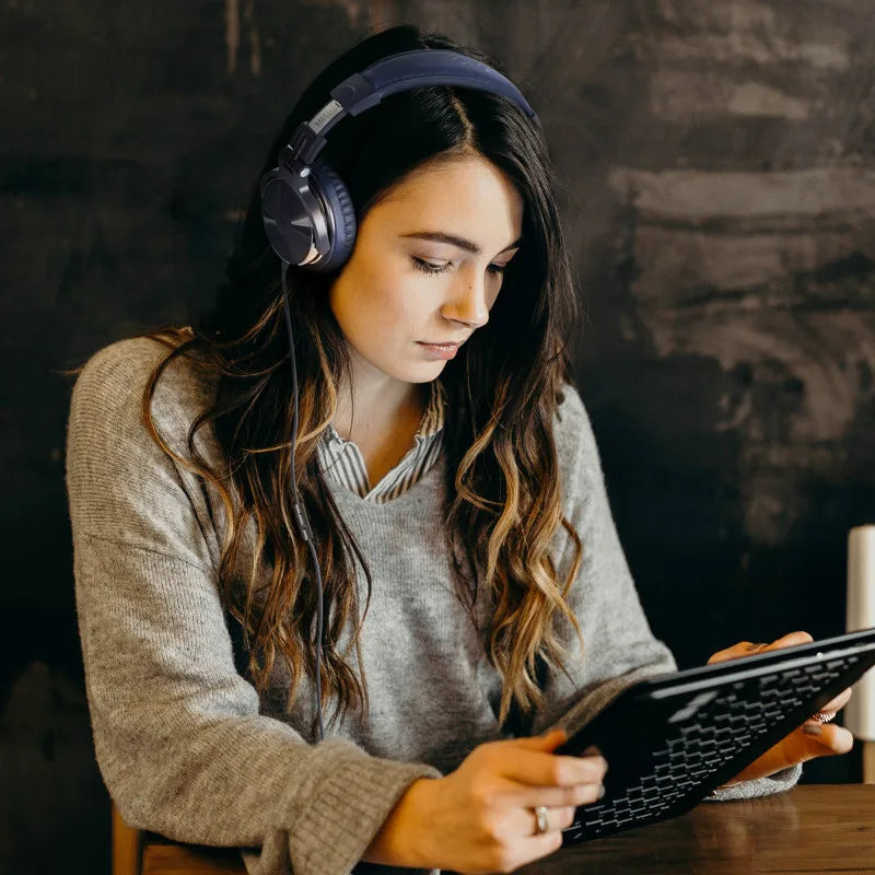 Oneodio Wired Headphones Professional Studio DJ Headphone With Microphone Over Ear Hi-Res Headset Monitoring For Music Phone RELUX.STORE
