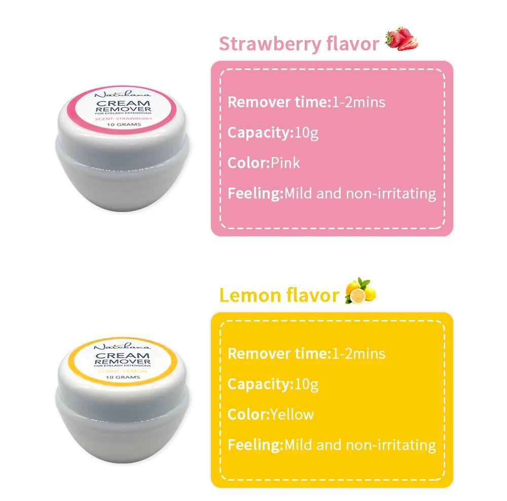 NATUHANA Eyelash Glue Remover Quick Unloading Adhesive Professional Cream Remover for Eyeslashes de pestaña Makeup Tools RELUX.STORE