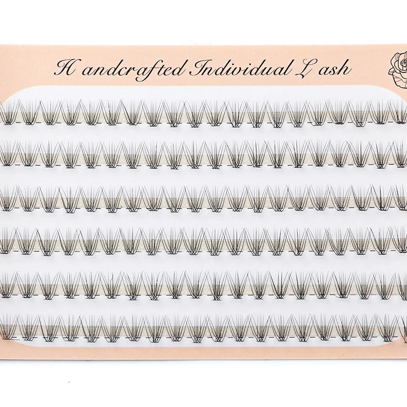 6 Rows 120 Bundles Eyelash Extension Natural Russian Volume Faux Cils Eyelashes Individual 10/20/30D Cluster False Lashes Makeup RELUX.STORE