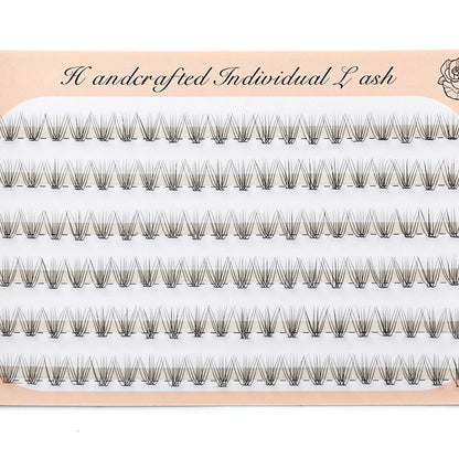 6 Rows 120 Bundles Eyelash Extension Natural Russian Volume Faux Cils Eyelashes Individual 10/20/30D Cluster False Lashes Makeup RELUX.STORE