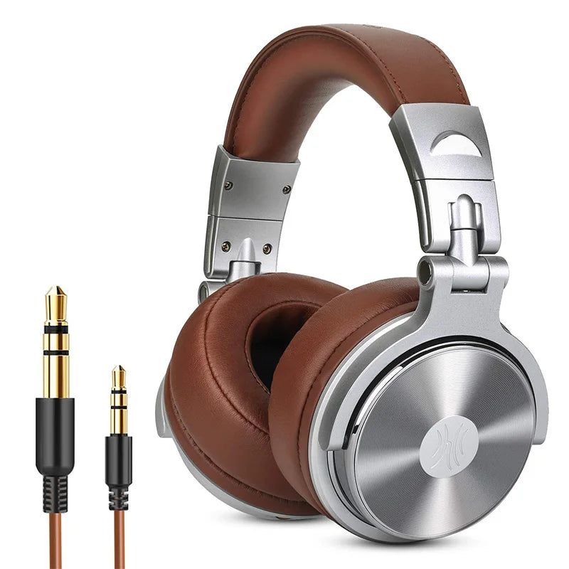 Oneodio Wired Headphones Professional Studio DJ Headphone With Microphone Over Ear Hi-Res Headset Monitoring For Music Phone RELUX.STORE