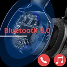 ZOHAN Electronic Headphone 5.0 Bluetooth Earmuffs Hearing Protection Headphones for Music Safety Noise Reduction Charging RELUX.STORE