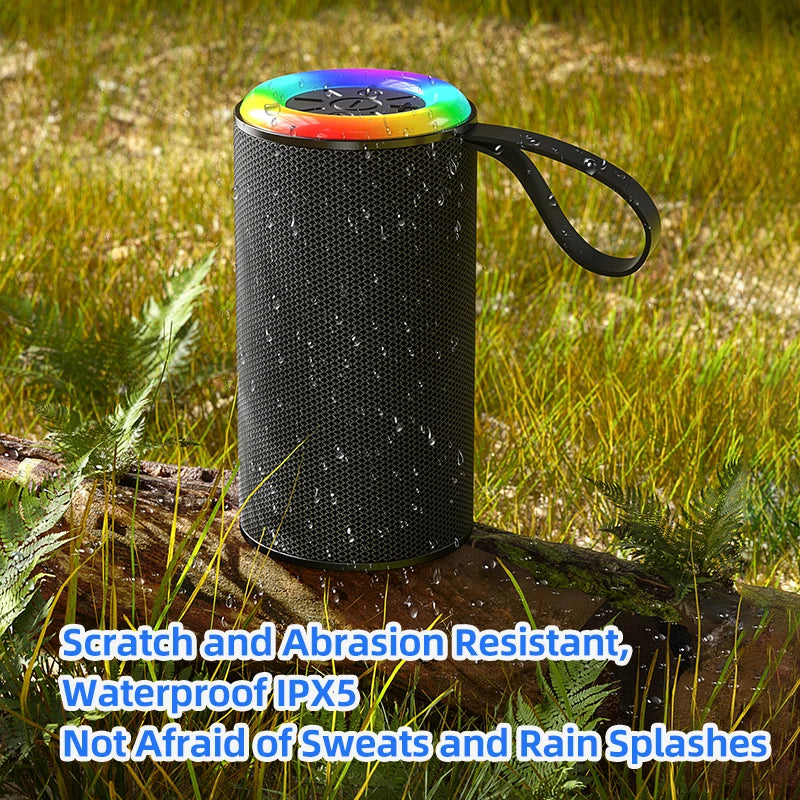 High Quality Portable Wireless RGB LED Subwoofer Speakers Outdoor Use Mini Bluetooth Speaker
