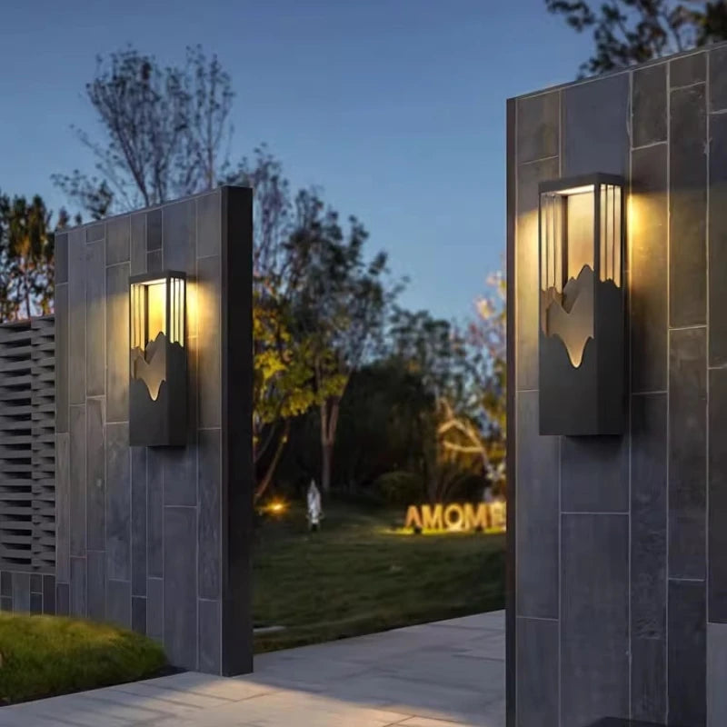 Outdoor Solar Wall Light Villa Exterior Wall Outdoor Courtyard Wall Decorative Light