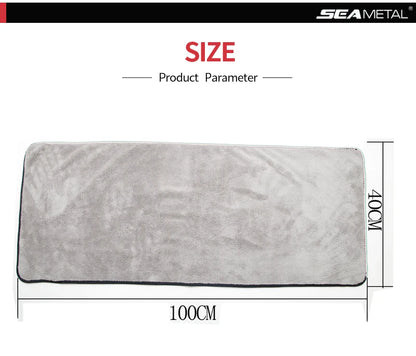 SEAMETAL Multi Sizes Car Microfiber Towel Upgraded Ultra-Soft Auto Drying Cleaning Cloth Super Absorbent Scratch-Free Towels