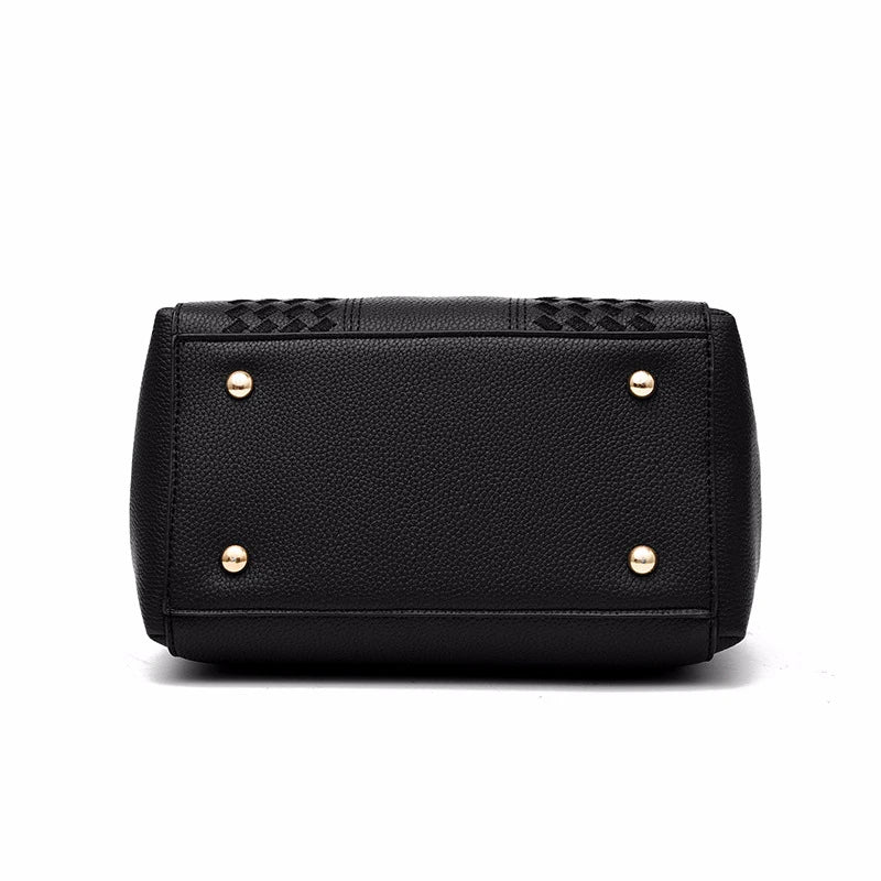 Embroidery Messenger Bags Women Leather Handbags Bags for Women Sac a Main Ladies hair ball Hand Bag RELUX.STORE