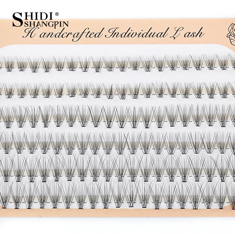6 Rows 120 Bundles Eyelash Extension Natural Russian Volume Faux Cils Eyelashes Individual 10/20/30D Cluster False Lashes Makeup RELUX.STORE