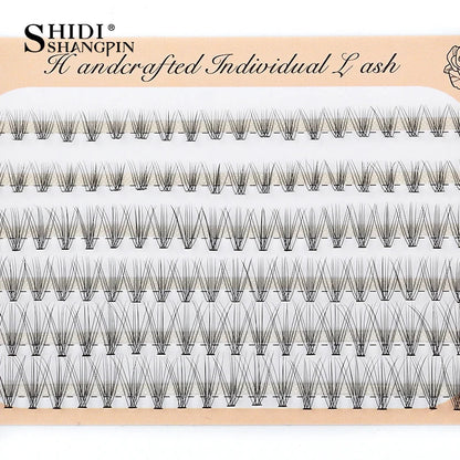 6 Rows 120 Bundles Eyelash Extension Natural Russian Volume Faux Cils Eyelashes Individual 10/20/30D Cluster False Lashes Makeup RELUX.STORE