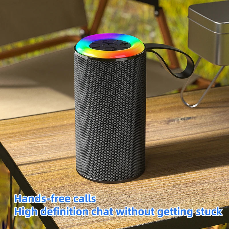 High Quality Portable Wireless RGB LED Subwoofer Speakers Outdoor Use Mini Bluetooth Speaker