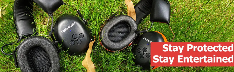 ZOHAN Electronic Headphone 5.0 Bluetooth Earmuffs Hearing Protection Headphones for Music Safety Noise Reduction Charging RELUX.STORE