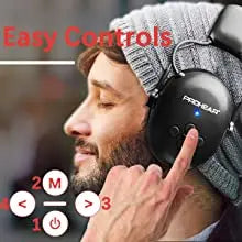 ZOHAN Electronic Headphone 5.0 Bluetooth Earmuffs Hearing Protection Headphones for Music Safety Noise Reduction Charging RELUX.STORE