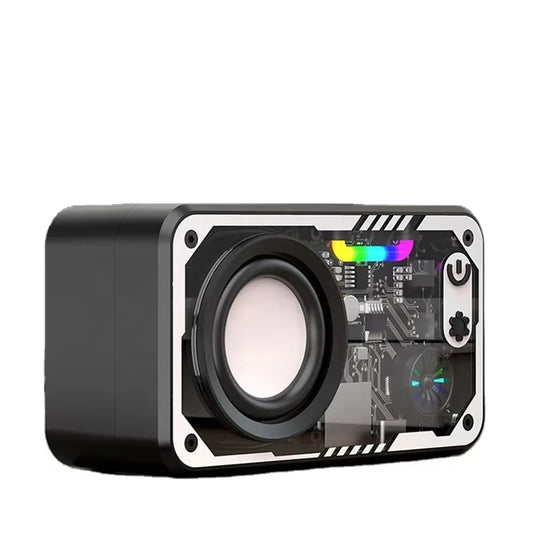 V1 Portable Wireless Speaker Blue Tooth Speaker  with High Fidelity 3D Surround Sound LED Lights Small Subwoofer-for Outdoor Use
