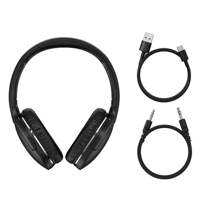 Baseus D02 Pro Wireless Headphones Bluetooth Earphone 5.3 Foldable Headset Sport Over the Ear Headphone Gaming Bluetooth Earbuds RELUX.STORE