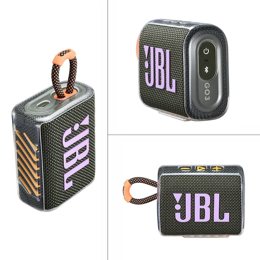 ZOPRORE Travel Protective TPU Carrying Skin Case Cover for JBL GO 3 Portable Bluetooth Waterproof Speaker RELUX.STORE