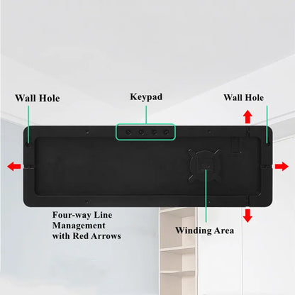 Large Digital Wall Clock Temp Date Week Display Remote Control Power Off Memory Table Clock Wall-mounted Dual Alarms LED Clocks