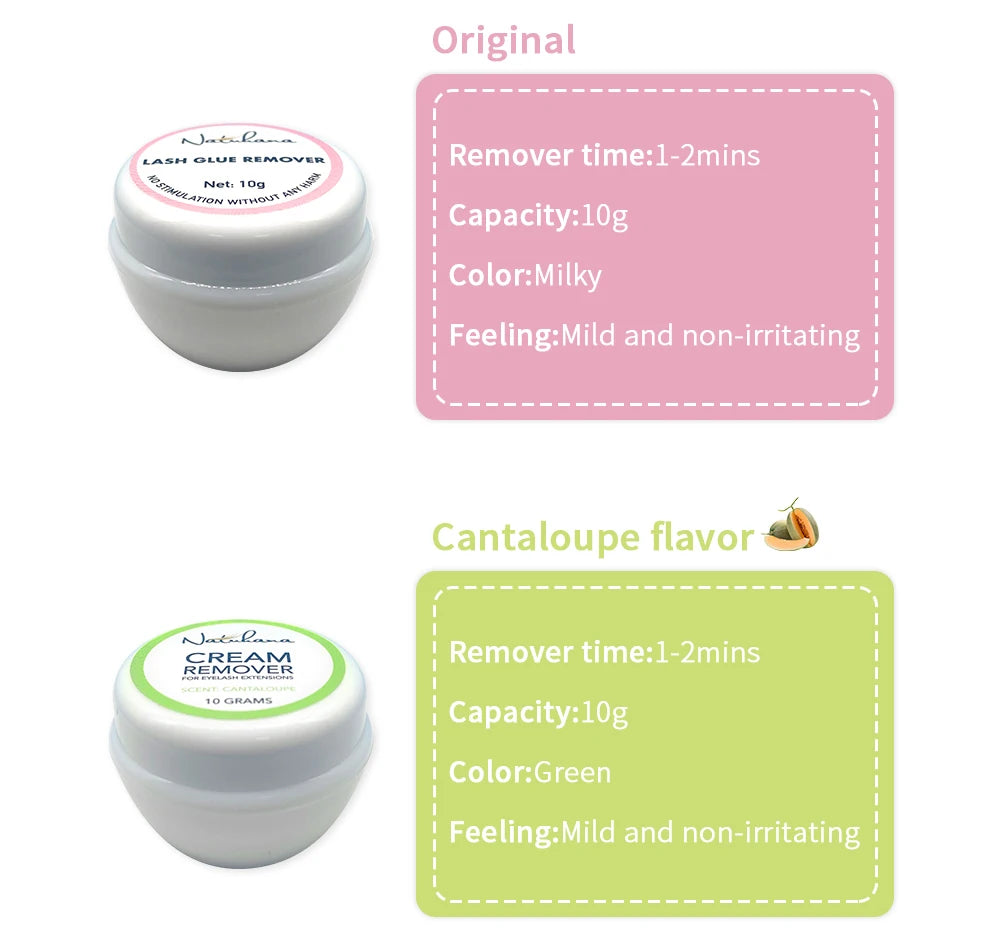NATUHANA Eyelash Glue Remover Quick Unloading Adhesive Professional Cream Remover for Eyeslashes de pestaña Makeup Tools RELUX.STORE