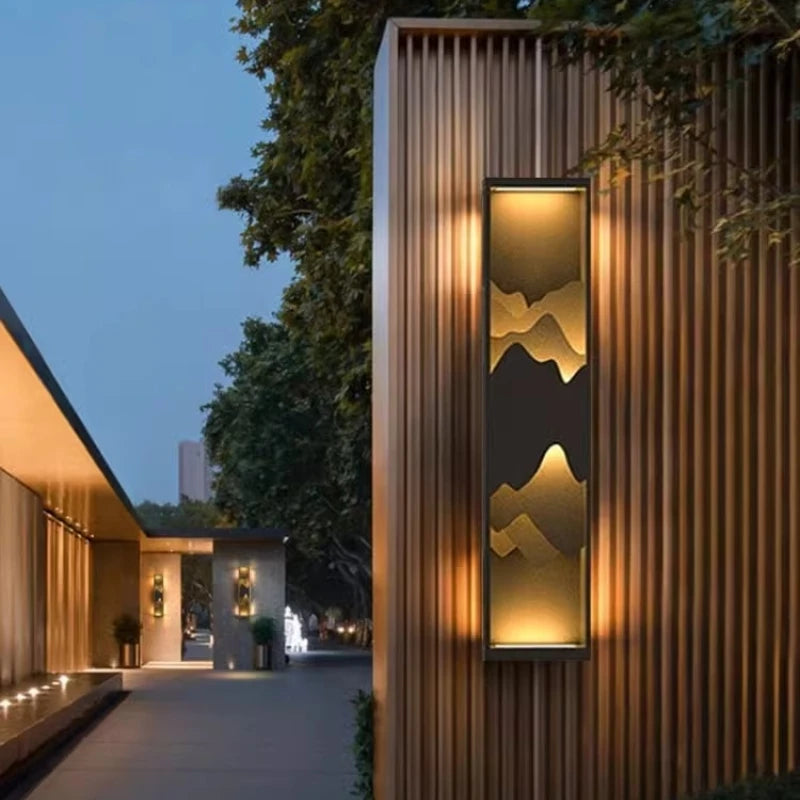 Outdoor Solar Wall Light Villa Exterior Wall Outdoor Courtyard Wall Decorative Light
