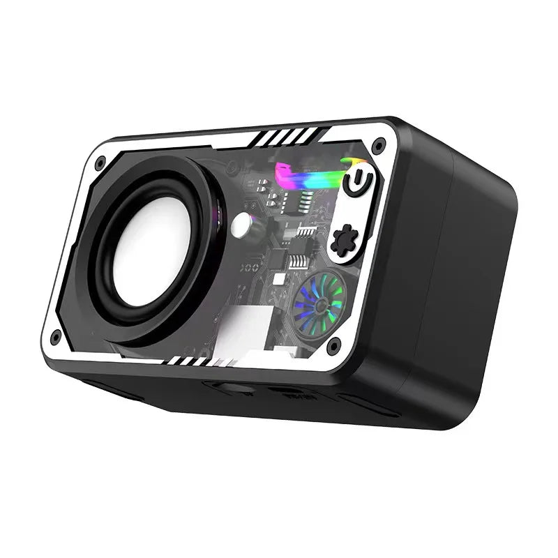 V1 Portable Wireless Speaker Blue Tooth Speaker  with High Fidelity 3D Surround Sound LED Lights Small Subwoofer-for Outdoor Use