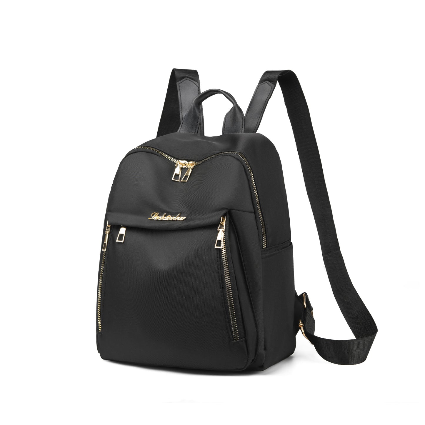 Simple Pu Black Large Capacity Backpacks Women Travel Bag Solid Harajuku Student Schoolbag Backpack Unisex Bags High Street
