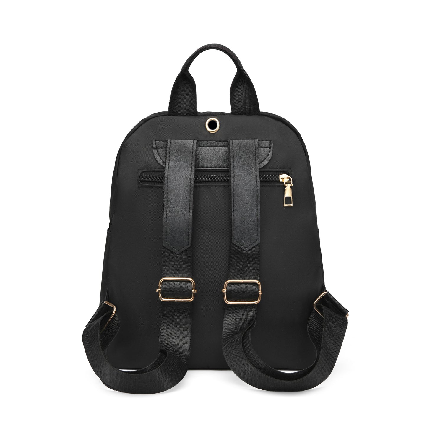 Simple Pu Black Large Capacity Backpacks Women Travel Bag Solid Harajuku Student Schoolbag Backpack Unisex Bags High Street