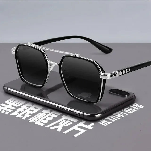 Trendy Sunglasses for Men Professional Day Night Driver Sun Glasses Male Fashion Vintage Eyewear Shades UV400 Protection RELUX.STORE