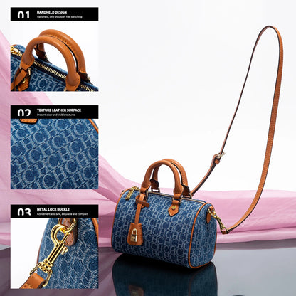 Women's Shoulder Bag 2025 New Cowboy Splicing Pillow Bag, Casual Party Women's Handbag RELUX.STORE