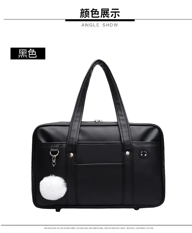 Japanese Casual PU Shoulder Bag Junior High School Students School Bag Handbag Anime Uniform Bag Tote Bags for Women Bolsos RELUX.STORE