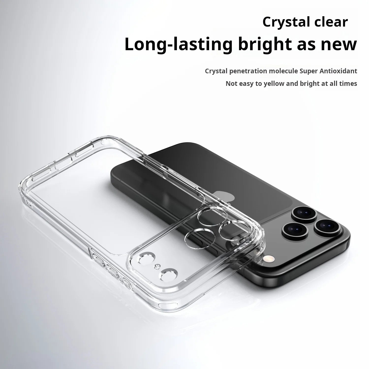 Luxury Hybrid Transparent Shockproof Phone Case For iPhone 17 Pro Max 17 Air 17Pro Max Clear Hard Acrylic Protective Back Cover RELUX.STORE