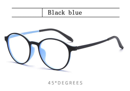 Ultralight Titanium Alloy TR90 Reading Glasses For Men And Women Retro Round Anti blue Light Presbyopia Glasses 0 +100 +150 +250 RELUX.STORE