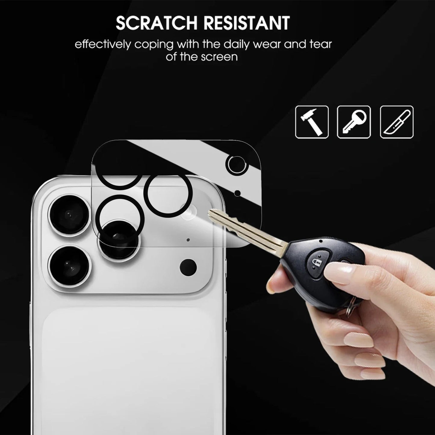 1-5PCS HD Clear Camera Lens Glass For iPhone 17 16 Pro max 17 Air 16 Plus Back Lens Anti Scratch Protector HD Glass for iPhone17 RELUX.STORE
