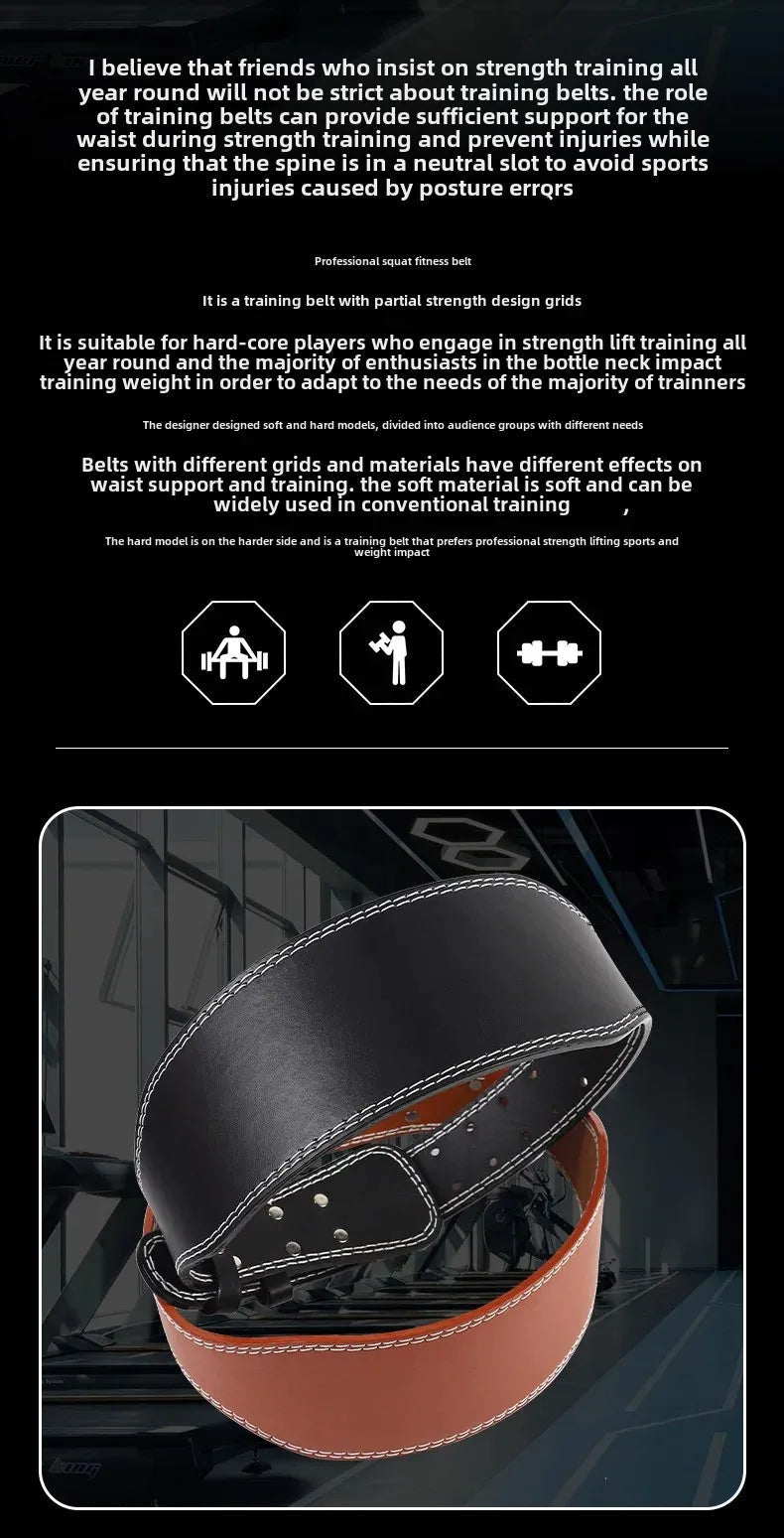 Fitness Waist Support Belt Weightlifting Protective Gear Deep Squat Deadlift Training Waist Protector For Men Women RELUX.STORE