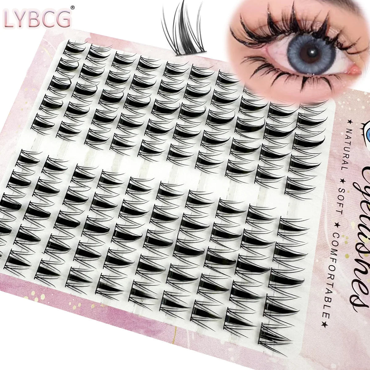High-Capacity Individual Lashes 12/13/14mm Cluster Lashes Fluffy Natural Look DIY Eyelash Extension False Eyelashes Makeup RELUX.STORE